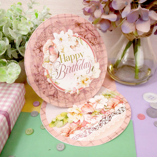Blushing Blossoms Luxury Foiled Acetate