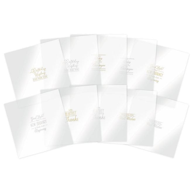 Luxury Foiled Acetate Sentiment Sheets