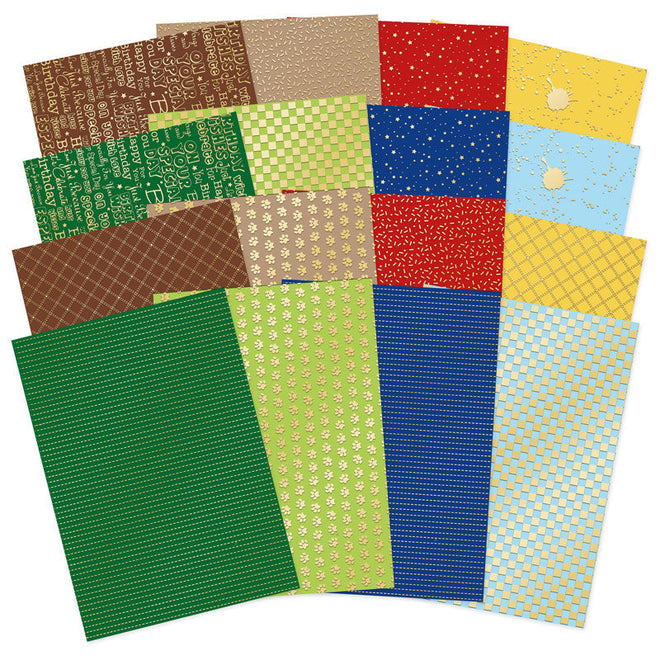 Teddy Time Foiled Edge-to-Edge Cardstock