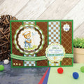 Teddy Time Foiled Edge-to-Edge Cardstock