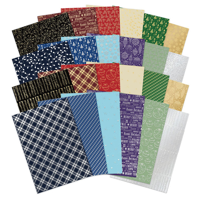 Festive Foiled Edge-to-Edge Cardstock Megabuy