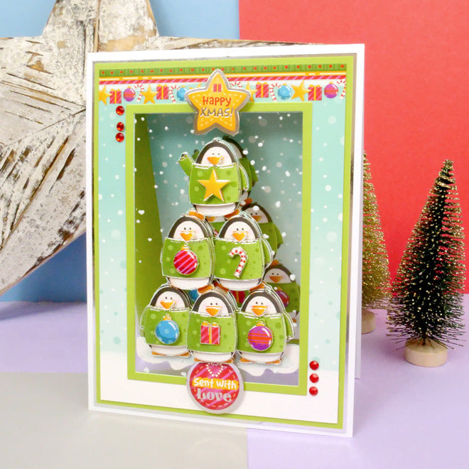 A Merry Little Christmas Deco-Large Set - Penguin Tree