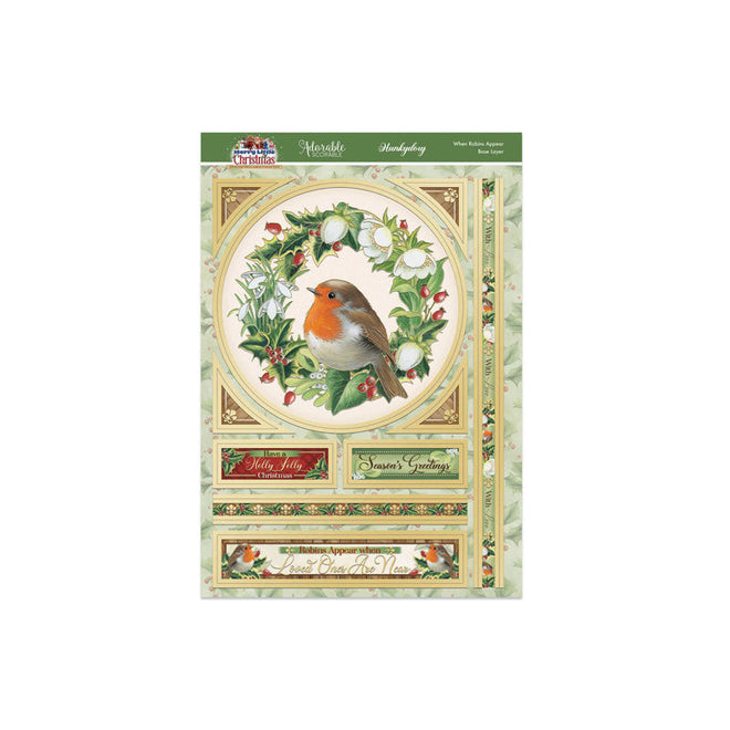 A Merry Little Christmas Deco-Large Set - When Robins Appear