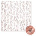 Lavender & Roses Rose Gold Foil B 12x12 Paper (6pc Bulk Pack) 32202