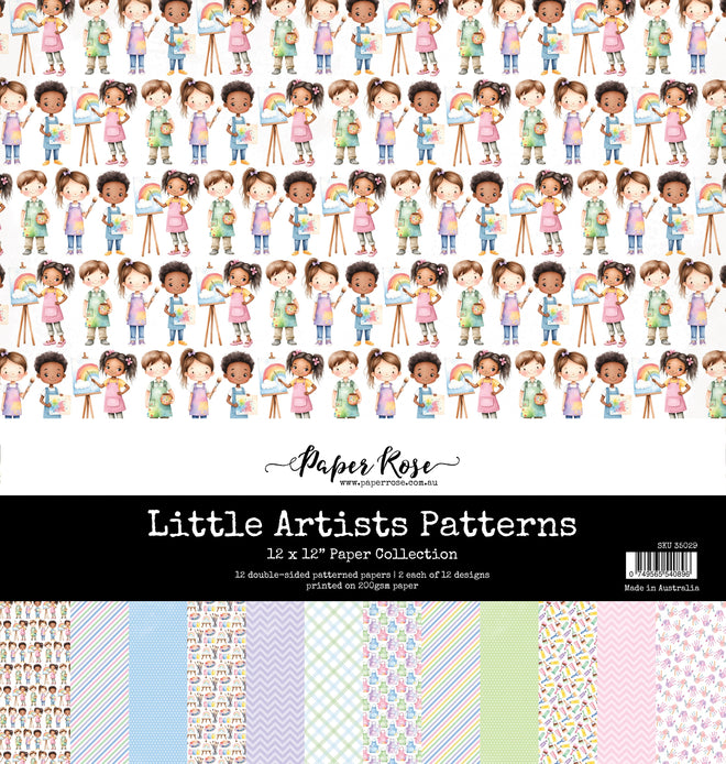 Little Artists Patterns 12x12 Paper Collection 35029