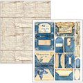 Mixed Media Book Urban Blue Denim A4 Maxi