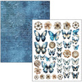 Mixed Media Book Urban Blue Denim A4 Maxi