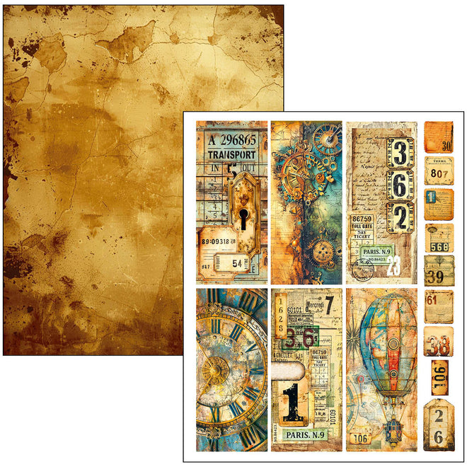 Mixed Media Book Past Time A4 Maxi