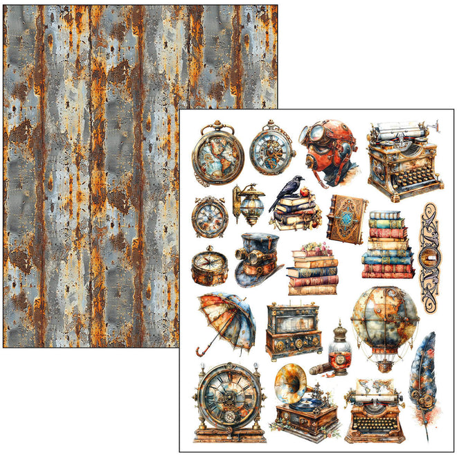 Mixed Media Book Past Time A4 Maxi