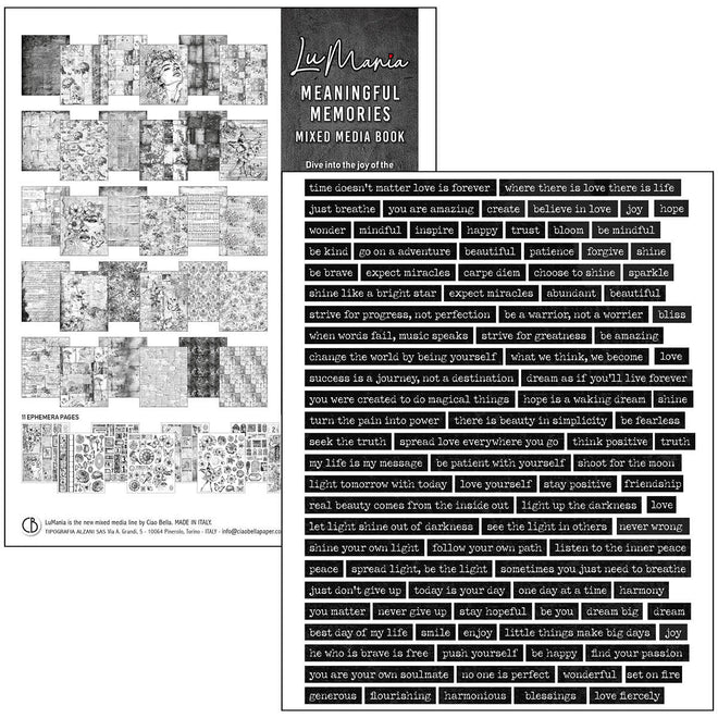 Mixed Media Book Meaningful Memories A4 Maxi
