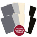 Matt-tastic Adorable Scorable A4 Cardstock x 10 Sheets - Monochromes