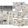 Mixed Media Sticker Set 10/Pkg Vintage Scripts