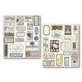 Mixed Media Sticker Set 10/Pkg Vintage Scripts