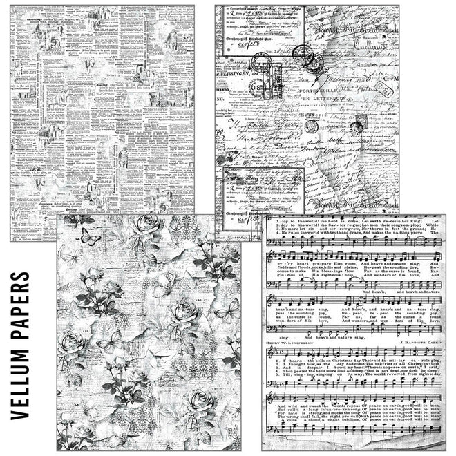 Craftmix Meaningful Memories Mixed A5 Paper Pack - 8 Sheets (Tissue & Vellum Variety)