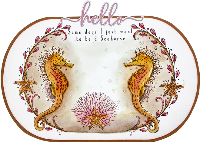 Pink Ink Designs Seas The Day 6 in x 8 in Clear Stamp Set