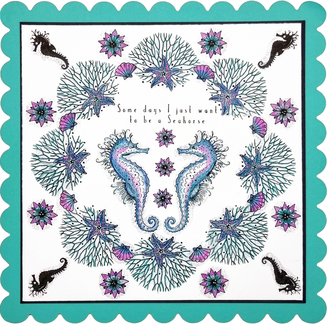 Pink Ink Designs Seas The Day 6 in x 8 in Clear Stamp Set