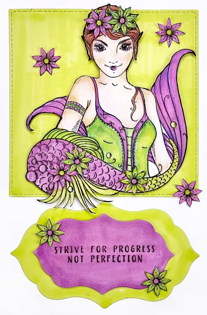 Pink Ink Designs Capricorn 6 in x 8 in Clear Stamp Set