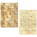A5 Tissue Paper Set – 24 Sheets Vintage Manuscript