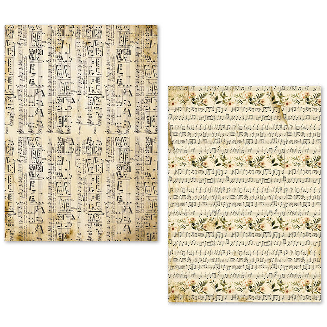 A5 Tissue Paper Set – 24 Sheets Music Sheet