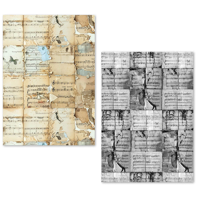 A5 Tissue Paper Set – 24 Sheets Music Sheet