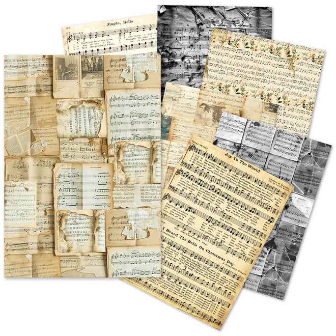 A5 Tissue Paper Set – 24 Sheets Music Sheet