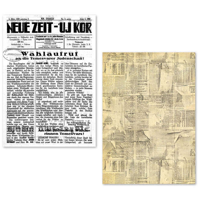 A5 Tissue Paper Set – 24 Sheets Newspapers