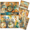 Mixed Media Rice Paper A4 Set 4/Pkg Past Time
