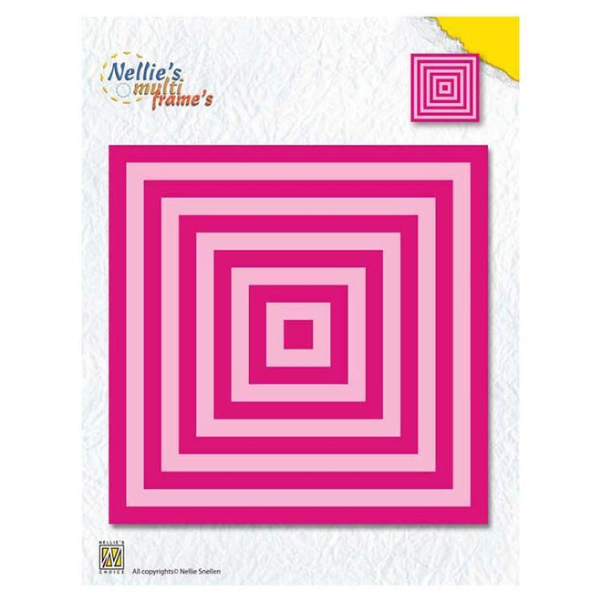 Nellie's Choice Multi Frame Dies XL Straight Square