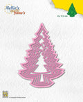 Pin It Nellie's Choice Nested Die Duo - Tree and Star - 10 Dies Total