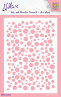 Nellie's Choice Mixed Media Stencil A6 Size - Bubbles-2