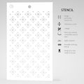 Texture Stencil 5"x8" Sangallo Lace