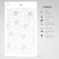 Ciao Bella Texture Stencil 5"x8" Corinth