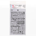 Ciao Bella Texture Stencil 5x8 Confidential