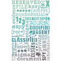 Ciao Bella Texture Stencil 5x8 Confidential
