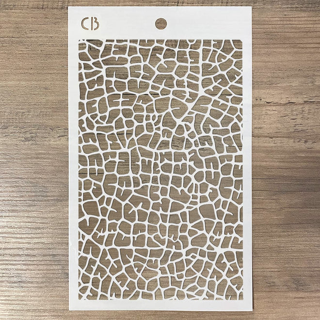 Ciao Bella Texture Stencil 5x8 Leaf Venation