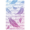 Ciao Bella Texture Stencil 5x8 Swan Feathers