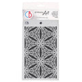 Ciao Bella Texture Stencil 5"x8" Snowy Stars