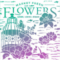 Ciao Bella Texture Stencil 8x8 Market Fresh Flowers