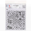 Ciao Bella Texture Stencil 8x8 Make Your Move