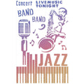 Texture Stencil 5"x8" Jazz