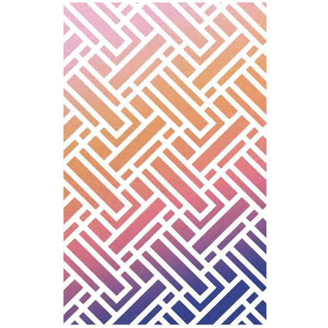 Ciao Bella Texture Stencil 5"x8" Labyrinth