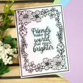 Moonstone Dies - Framed with Garden Flowers