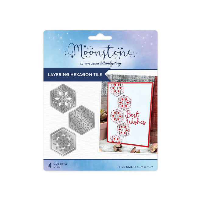 Moonstone Dies - Layering Hexagon Tile