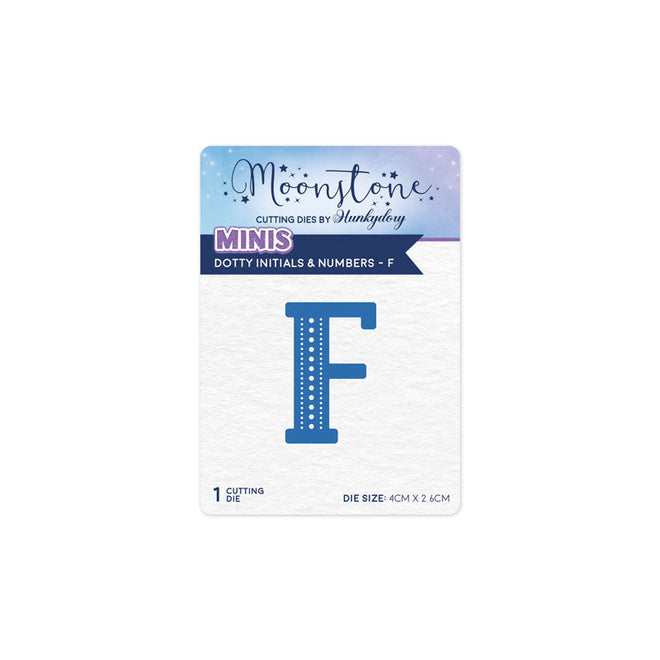 Moonstone Dies - Dotty Initials & Numbers - F