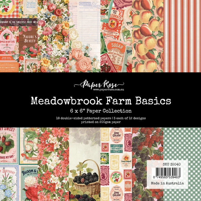 Meadowbrook Farm Basics 6x6 Paper Collection 35040