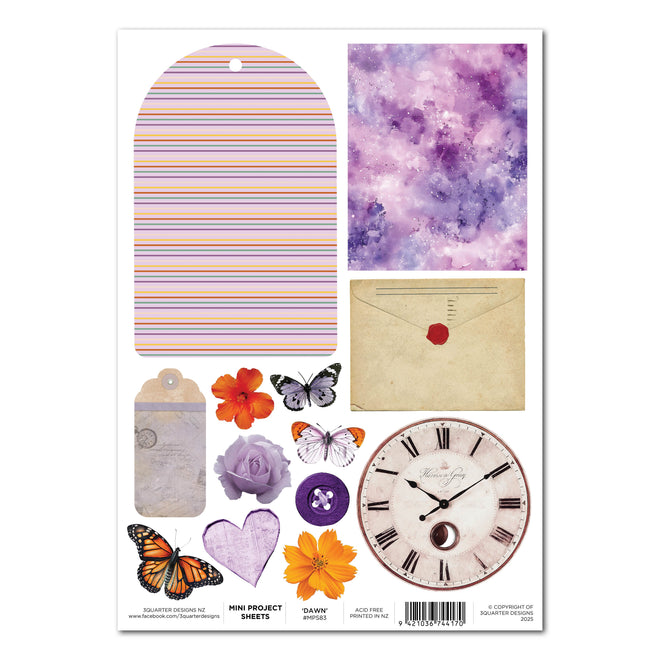 3Quarter Designs Dawns Glow - Mini Project Sheet