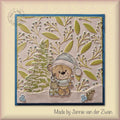 3D Embossing Folder Square - Leaves & Berries