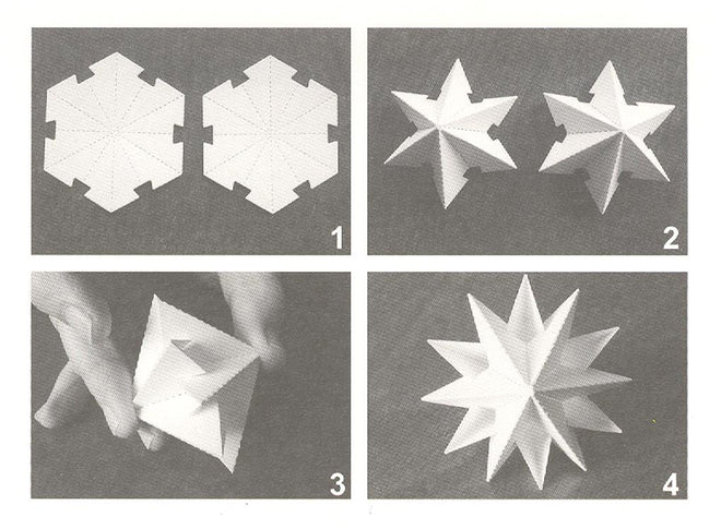Nellie's Folding Die - Christmas Ball Star Mini