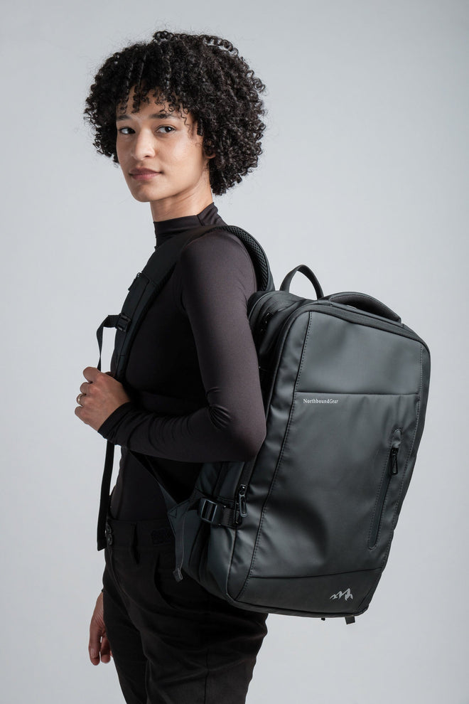 "Voyager" Expandable Backpack 26L / 38L with Built-in Rain Coat