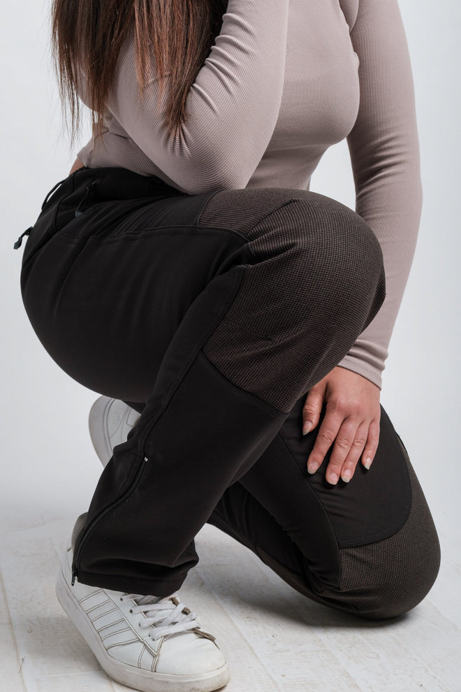 [Black] PRO Women's High Waist V2 Adventure Water Resistant Pants